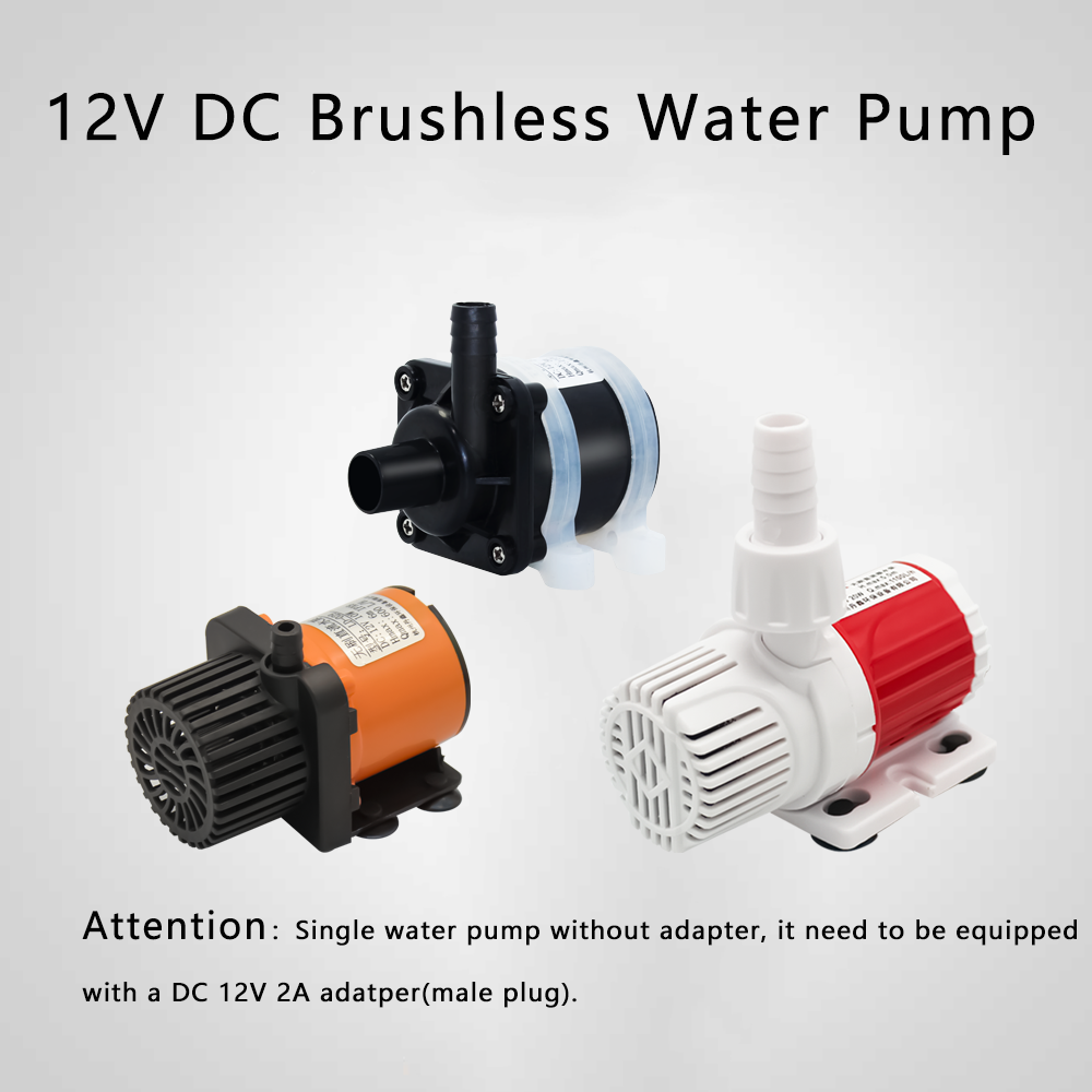 Aquarium Pump - Pompa Submersible kecil tanpa sikat 12V