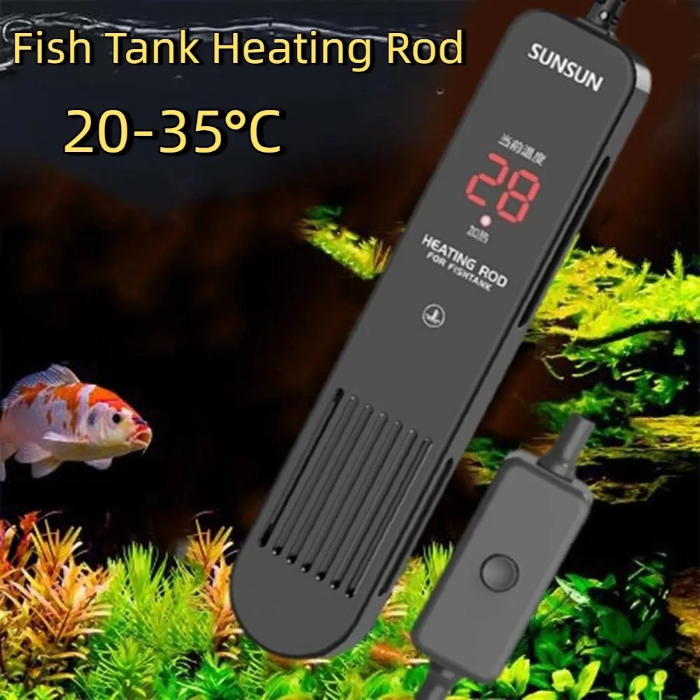 Fish Tank Heater - Layar LCD 20-35 ° Pemanas Akuarium