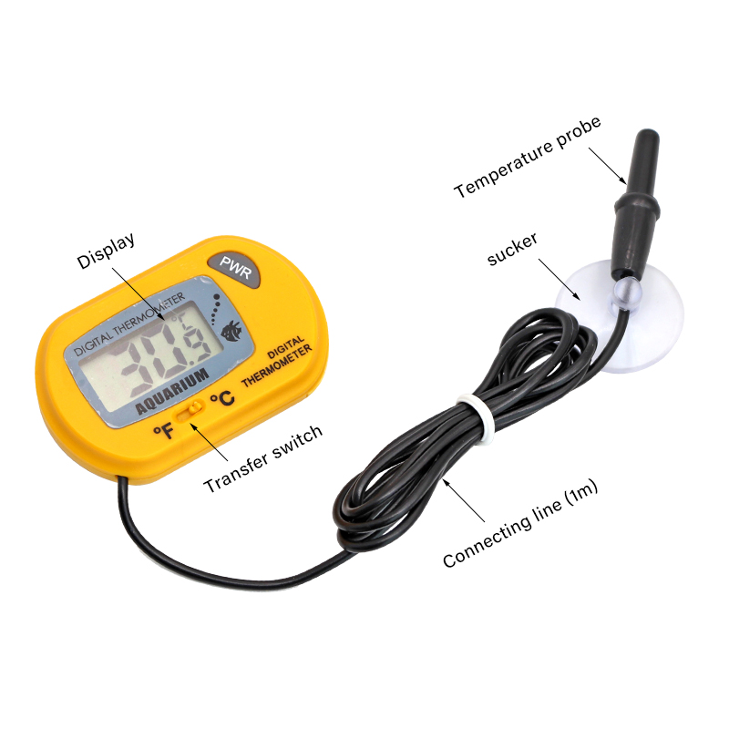 Termometer Tangki Ikan LCD Dig - Fish Tank Heater ulasan dan harga