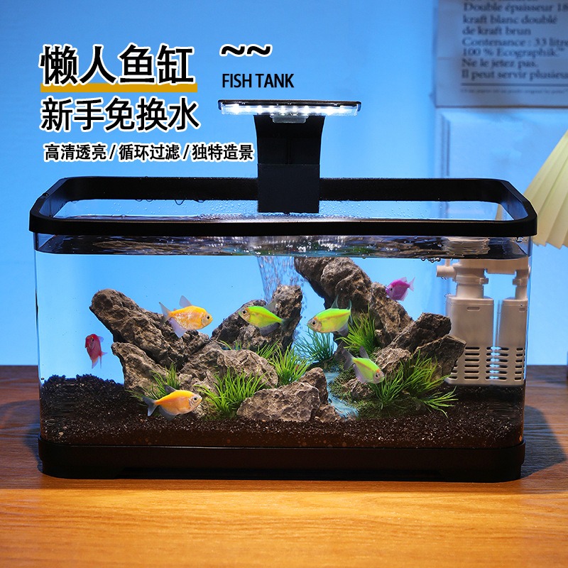 Akuarium meja dengan filter si - Fish Aquarium Home ulasan dan harga