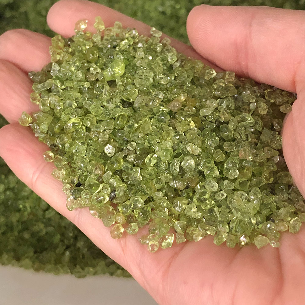 Kristal Batu Alam Mini Peridot - Fish Tank Gravel ulasan dan harga