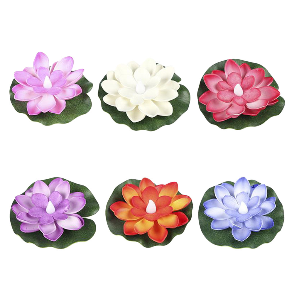 6 Buah Bunga Teratai Buatan ya - Aquarium Decor ulasan dan harga