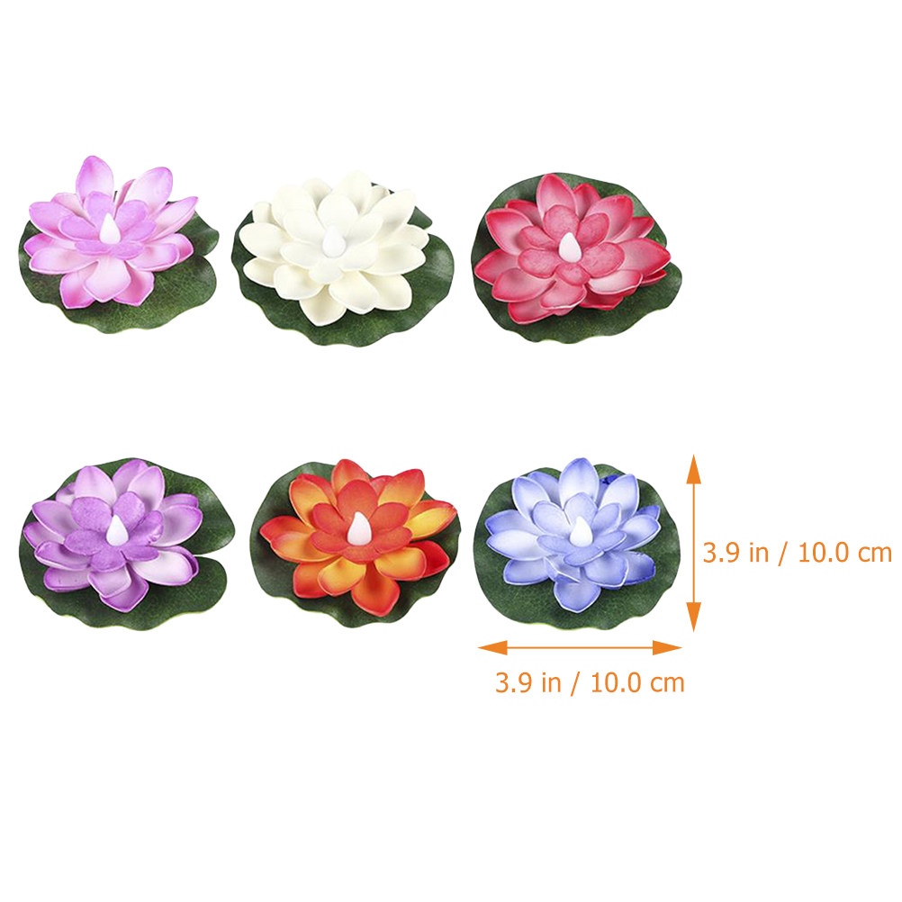 6 Buah Bunga Teratai Buatan ya - Aquarium Decor ulasan dan harga