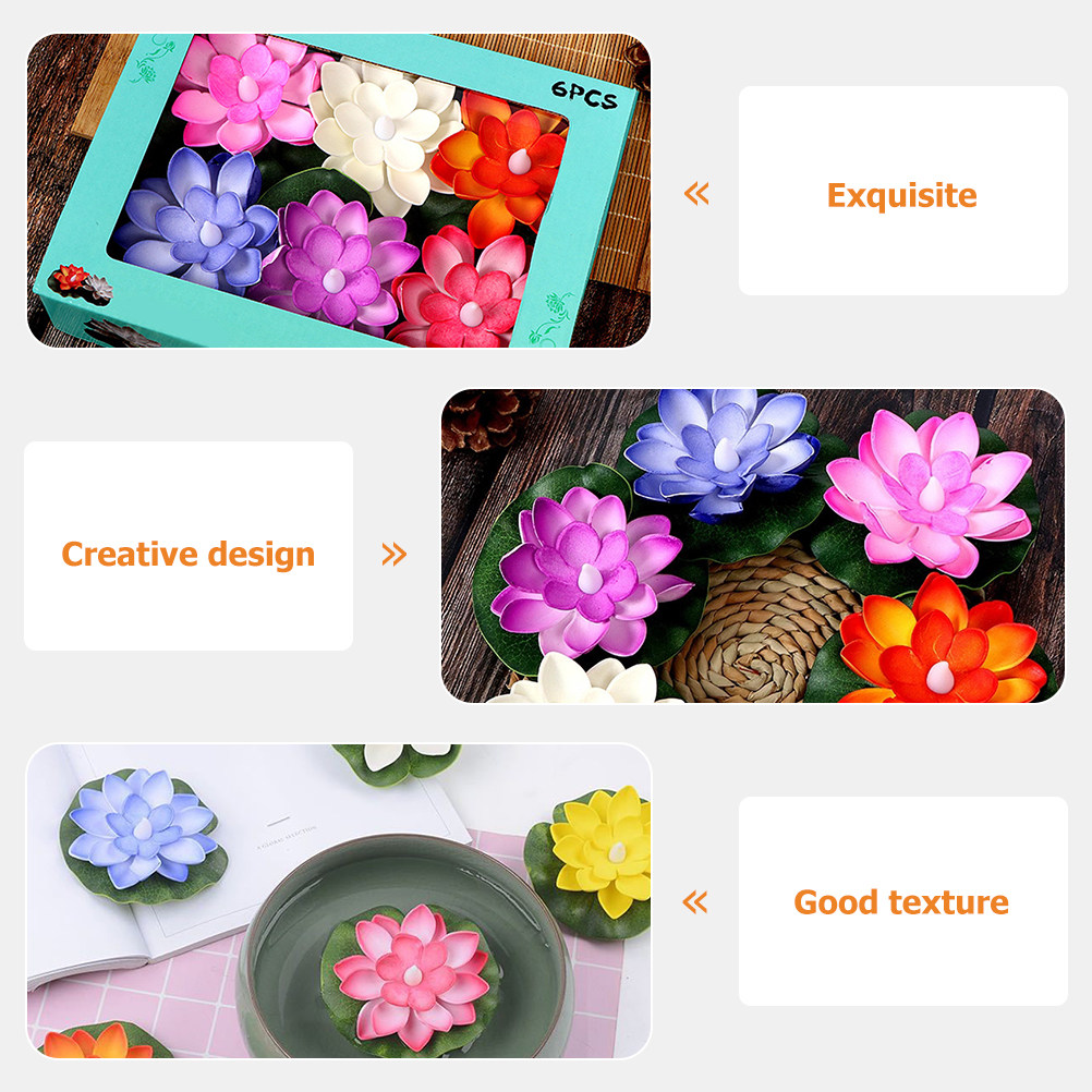 6 Buah Bunga Teratai Buatan ya - Aquarium Decor ulasan dan harga