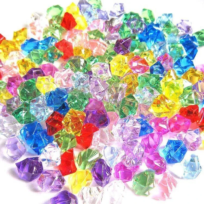 200 buah batu permata akrilik  - Fish Tank Gravel ulasan dan harga