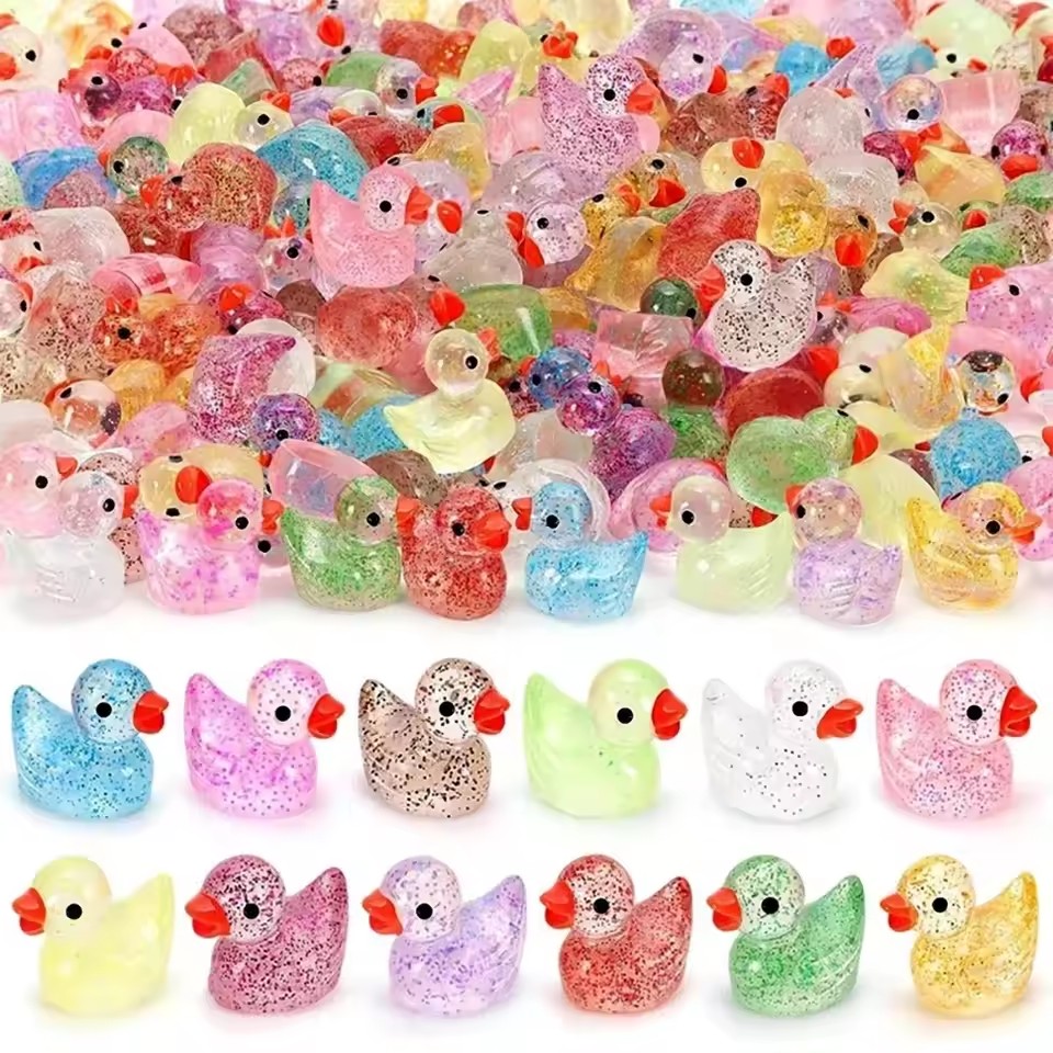~ Miniatur bebek resin dengan  - Aquarium Decor ulasan dan harga