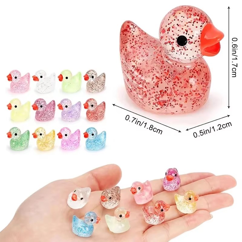 ~ Miniatur bebek resin dengan  - Aquarium Decor ulasan dan harga