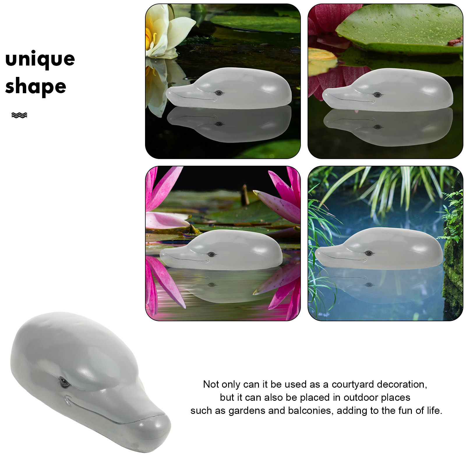 Ornamen Kepala Lumba-lumba dar - Aquarium Decor ulasan dan harga