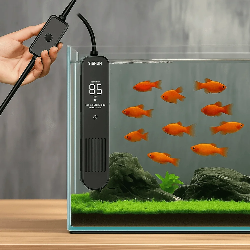 Layar LCD 20-35 ° Pemanas Akua - Fish Tank Heater ulasan dan harga